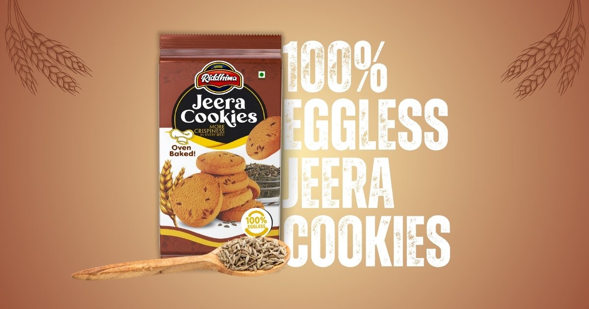 Riddhima - 100 Eggless Jeera Cookies - RIDDHIMA FOODS Riddhima - 100 Eggless Jeera Cookies