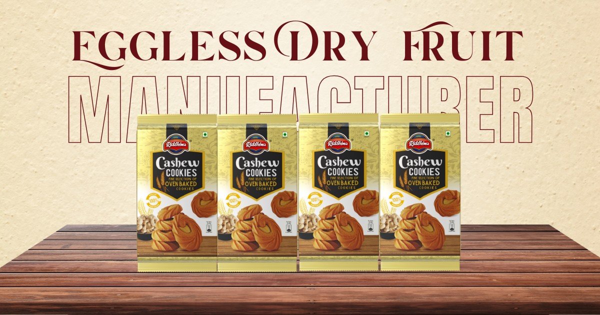 RIDDHIMA FOODS - Eggless Dry Fruit Cookies for Vegetarian Friendly Diets