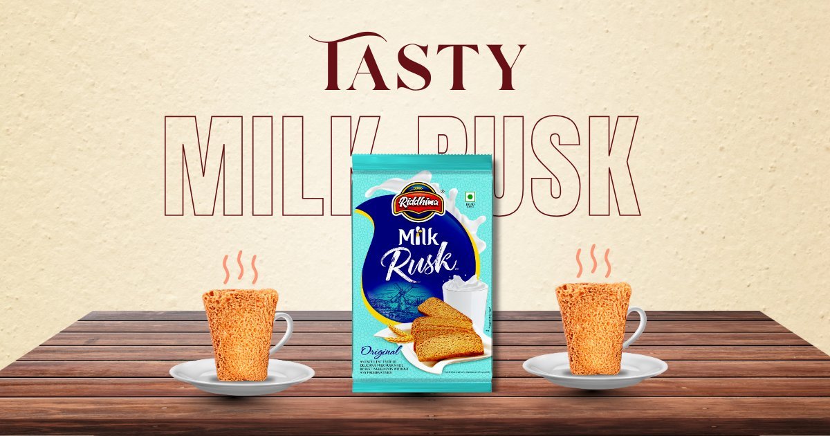 RIDDHIMA FOODS - Healthy Twists on Tasty Milk Rusk for Daily Snacking