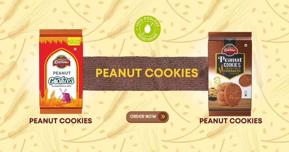 Eggless Peanut Cookies from Riddhima Foods for Retail and Wholesale