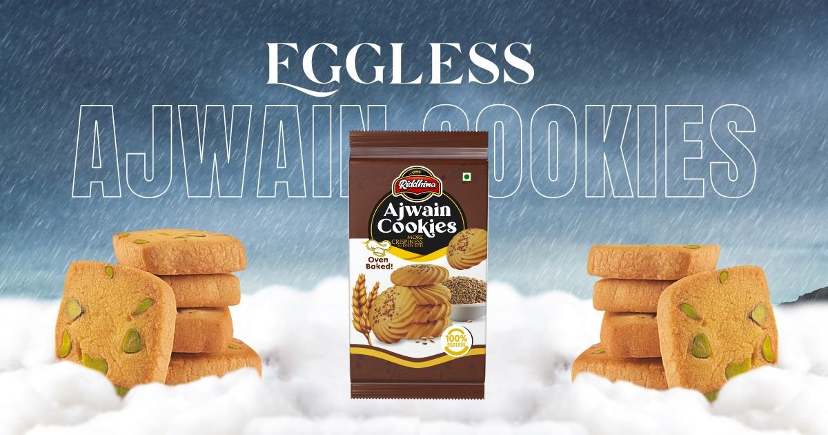 Riddhima Foods-The Craft Behind Achieving Balanced Eggless Ajwain Cookies Baking